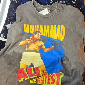 PacSun Gray Graphic Tee with Colorful Print